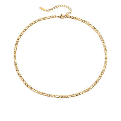 18K Gold Figaro Chain Necklace
