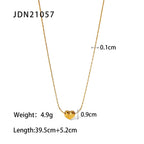 18K Gold and Silver Soft Crush Bubble Pendant Dainty Heart Layered Necklace Set