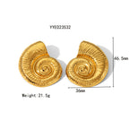 18K Gold Summer Shell Pendant Statement Necklace