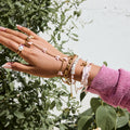 18K Gold Waterproof Pink Butterfly Trendy Hand Chain Bracelet