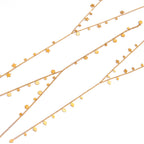 18K Gold Milky Way Y Shape Lariat Chain Necklace