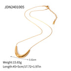 18K Gold Simple Geometric Chic Pendant Necklace