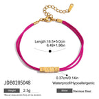 18K Gold Waterproof Dainty Coquette Bow Hand Chain Bracelet