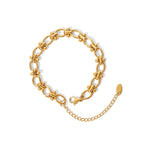 18K Gold Classic Circle Chain Bracelet