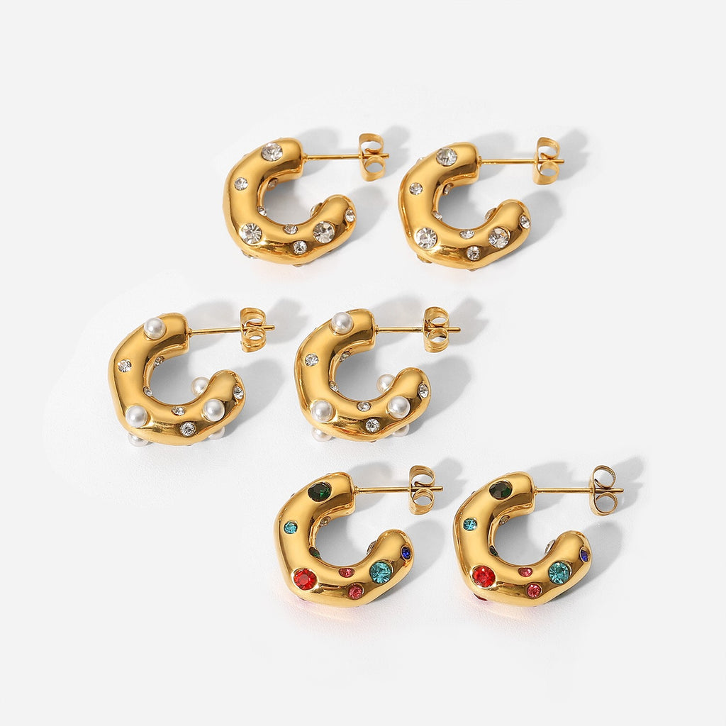 18K Gold Extra Chic Huggie Earrings