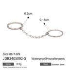18K Gold Two Tone Connected Multi Layers Spinelli Stacking Rings