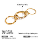 18K Gold Waterproof Elegant Pearl Hand Chain Bracelet