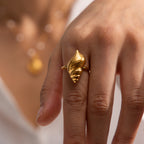 18K Gold Conch Ring