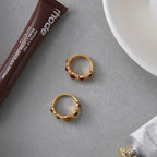 18K Gold Royal Tiger Eye Gemstone Stacking Ring