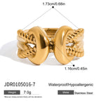 18K Gold Infinite Ties Statement Knot Ring