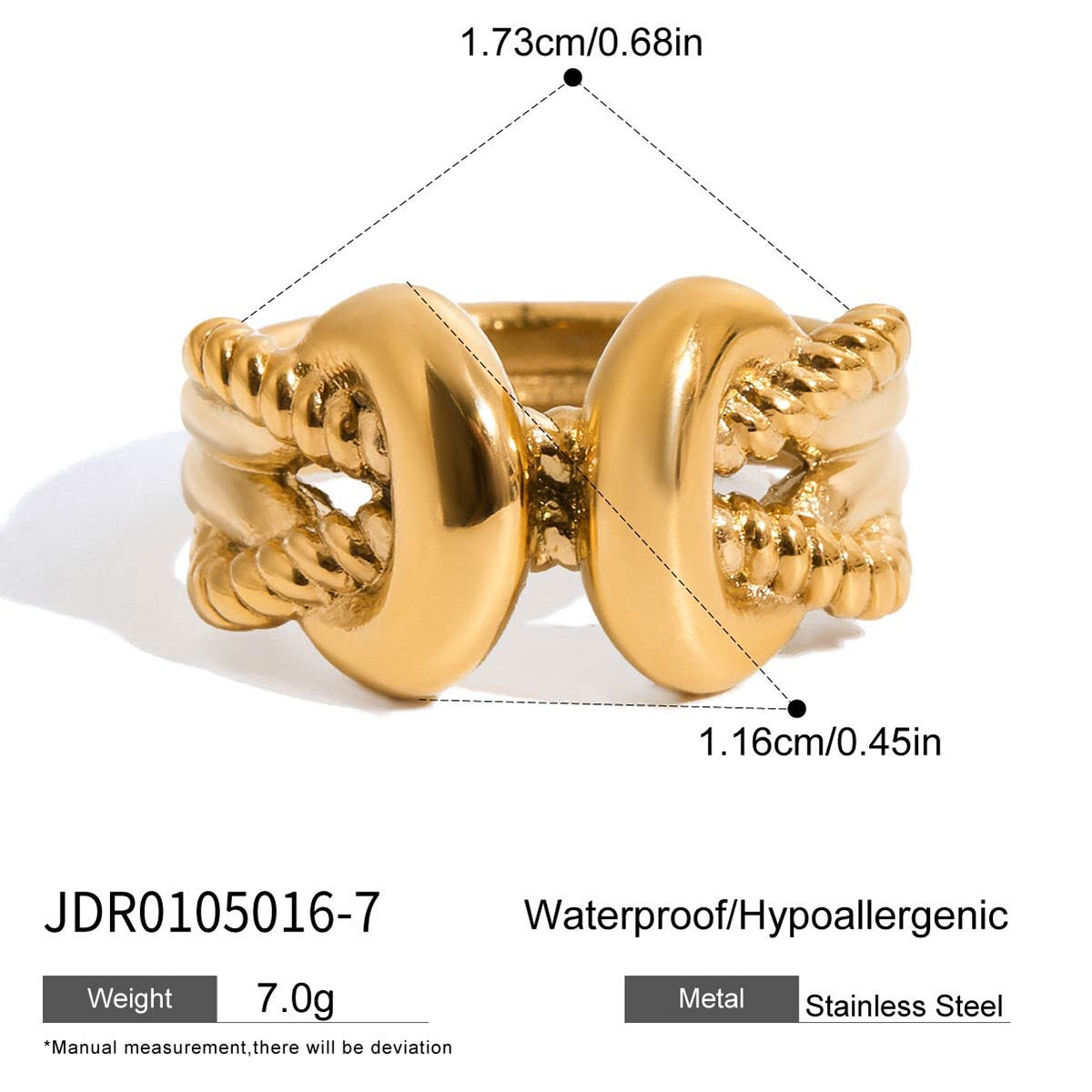 18K Gold Infinite Ties Statement Knot Ring
