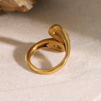 18K Gold Bold Jewel Ring