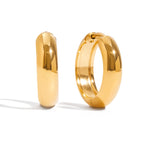 18K Gold Essential Everyday Small Hoop Huggie Earrings