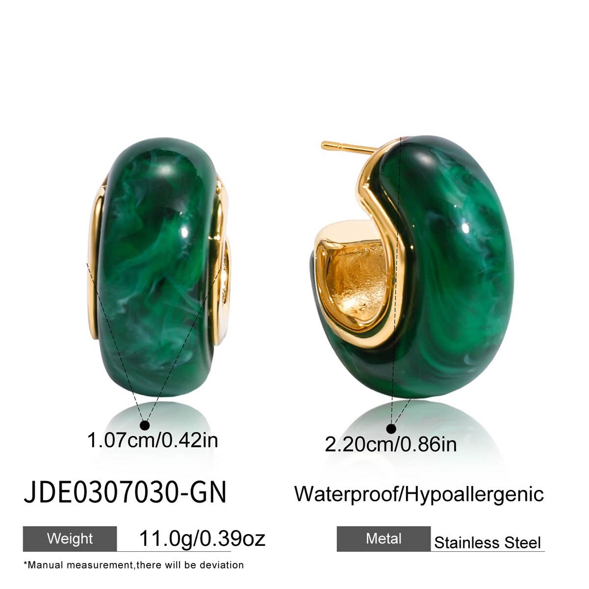 18K Gold Cozy Season Small Hoop Huggie Earrings