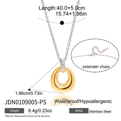 18K Gold Ocean Kissed Bubble Pendant Necklace