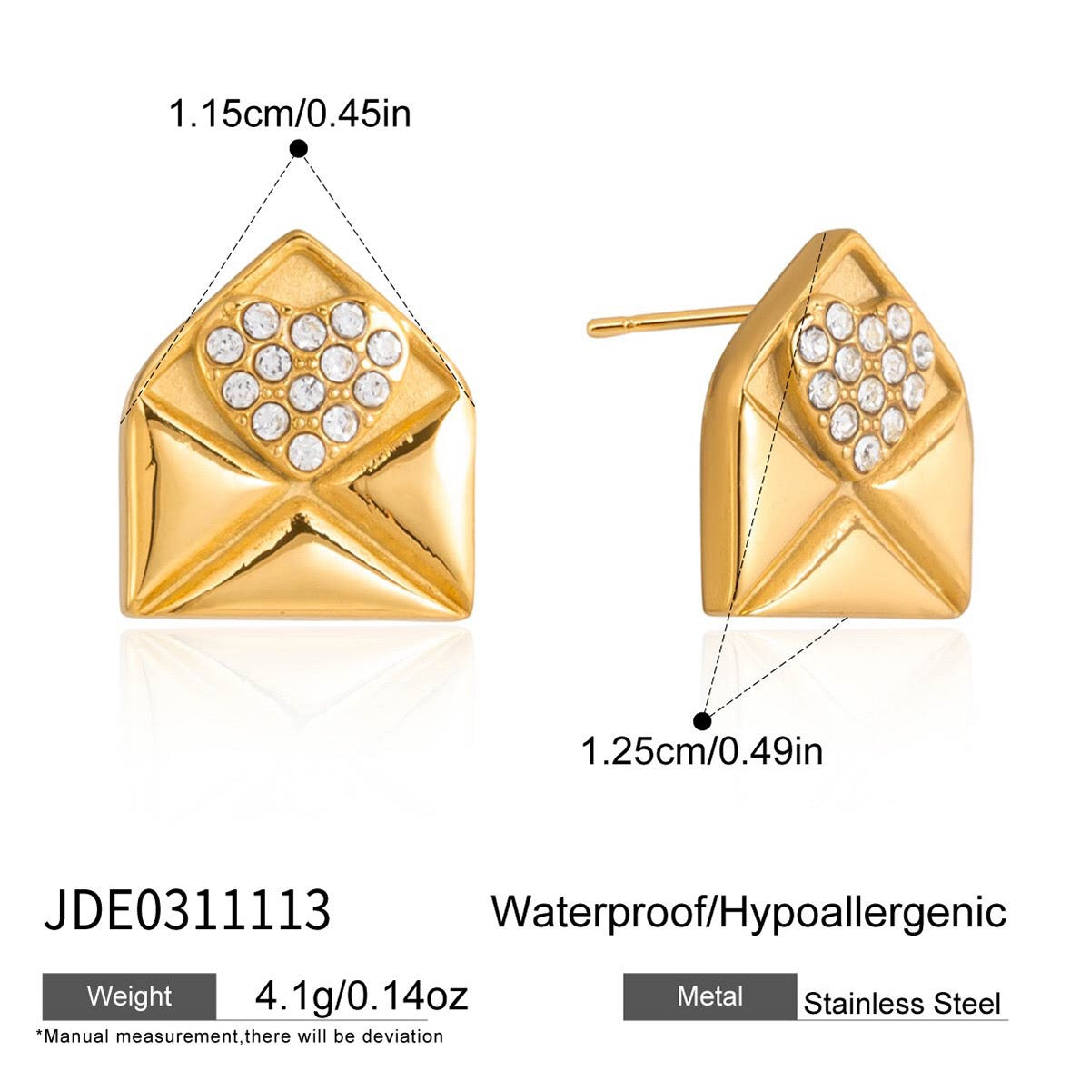 18K Gold Written in Love Bling Heart Pendant Dainty Necklace