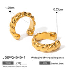 18K Gold Twisted Ear Cuff