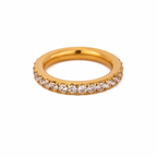 18K Gold Forever Yours Eternity Stacking Promise Couple Ring