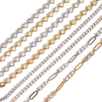 18K Gold Bejeweled Desire Heart Tennis Bracelet Stack