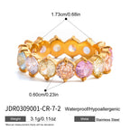 18K Gold Pink Affair Tennis Eternity Ring