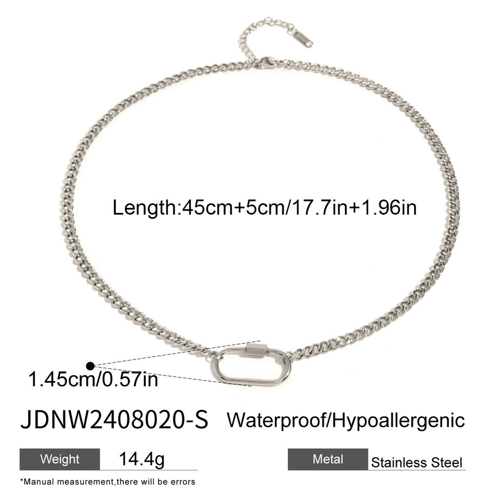 18K Gold Hooking Up Chain Charm Necklace Base