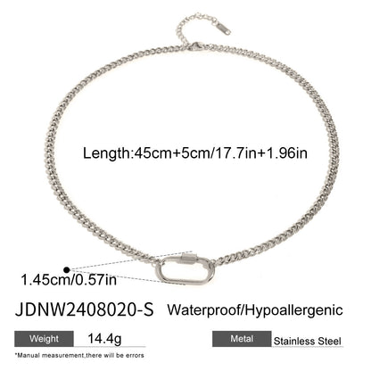 18K Gold Hooking Up Chain Charm Necklace Base