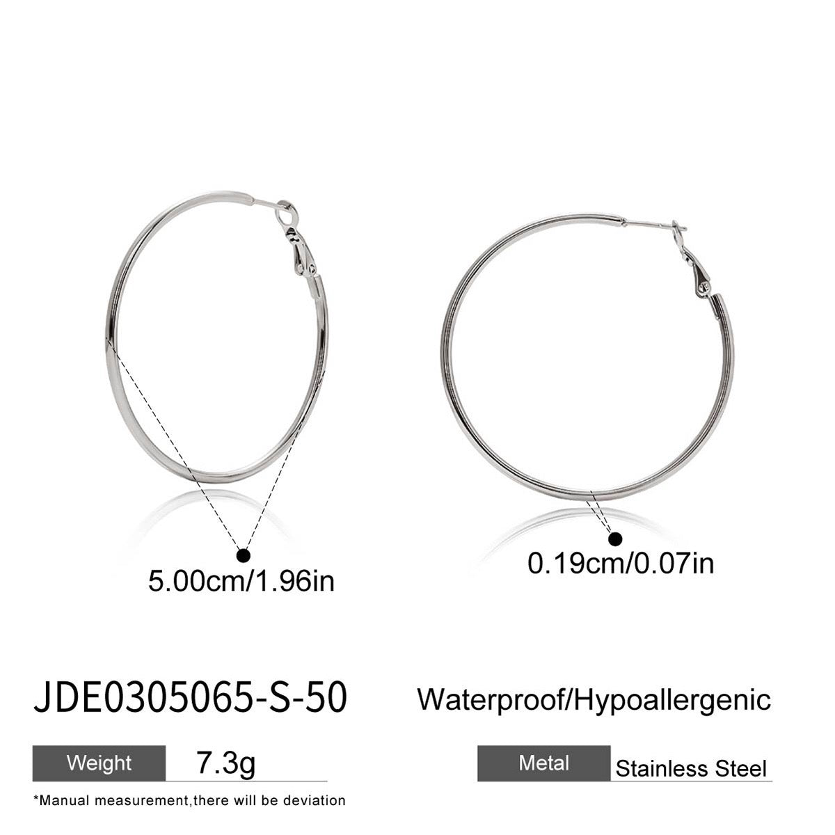 18K Gold and Silver Minimalist Essential Hoop Huggie Earrings