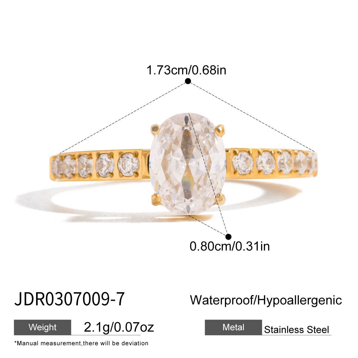 18K Gold Flirt Alert Flower Heart Statement CZ Stacking Ring