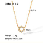 18K Gold Bling Blossom Ring Necklace
