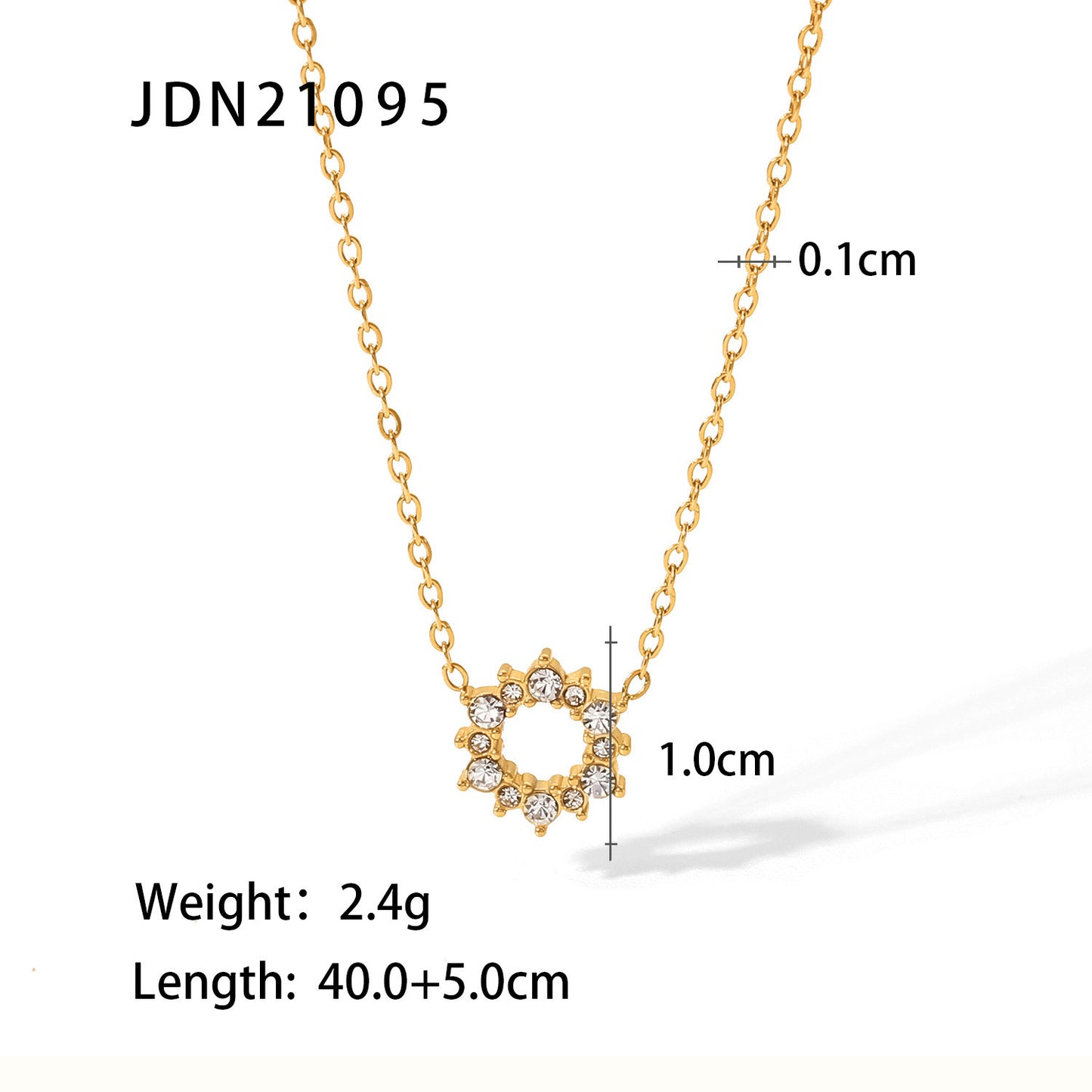 18K Gold Bling Blossom Ring Necklace