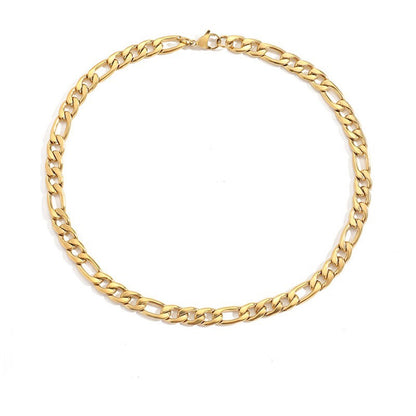 18K Gold Figaro Chain Necklace