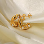 18K Gold Extra Chic Huggie Earrings