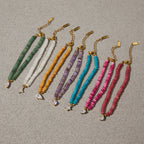 18K Gold Summer Carnival Color Beaded Charm Bracelet