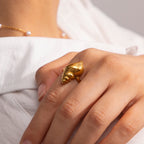 18K Gold Conch Ring