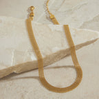 18K Gold Chic Watch Band Chain Choker Necklace