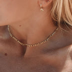 18K Gold Essential Figaro Chain Necklace