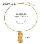18K Gold Ribbed Plate Statement Huggie Earrings with Charm