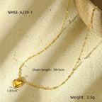 18K Gold Minimalist Heart Necklace