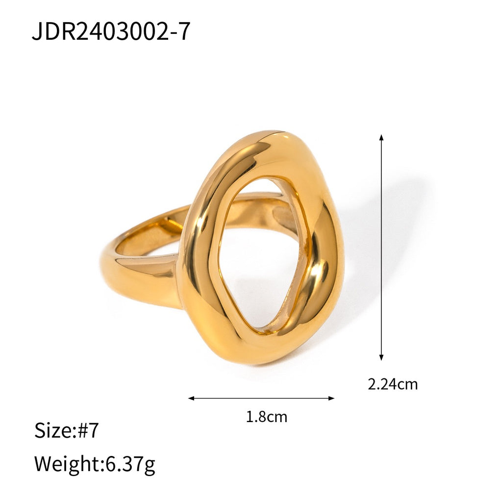 18K Gold Ocean Kissed Bubble Ring
