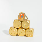 18K Gold Bejeweled Girl Boss Signet Statement Ring