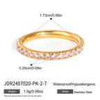 18K Gold and Silver Gem Palette Eternity Ring