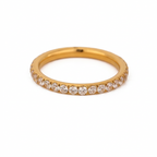 18K Gold and Silver Gem Palette Eternity Ring
