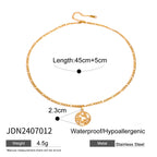 18K Gold Ocean Mythology Pendant Necklace
