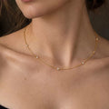 18K Gold Stars Align Chain Necklace