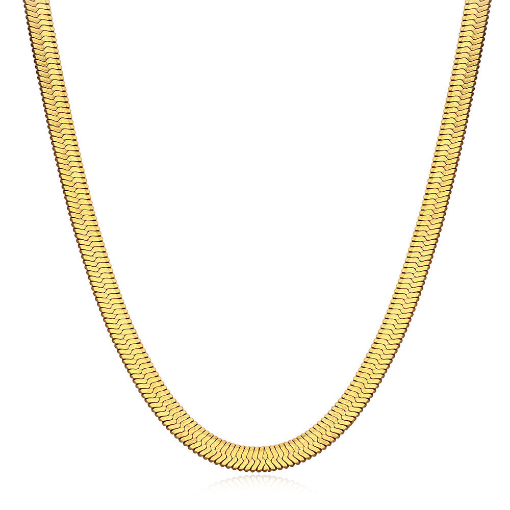 18K Gold Herringbone Necklace