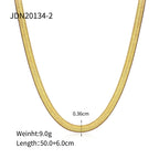 18K Gold Herringbone Necklace