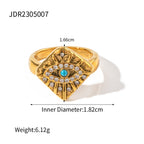 18K Gold Evil Eye Pendant Necklace