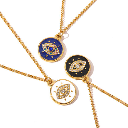 18K Gold Evil Eye Necklaces