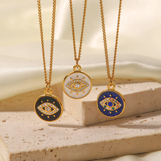 18K Gold Evil Eye Necklaces