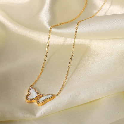 18K Gold Luxe Butterfly Necklace